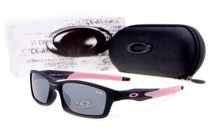 Oakley crosslink sunglasses matte black/pink/grey iridium