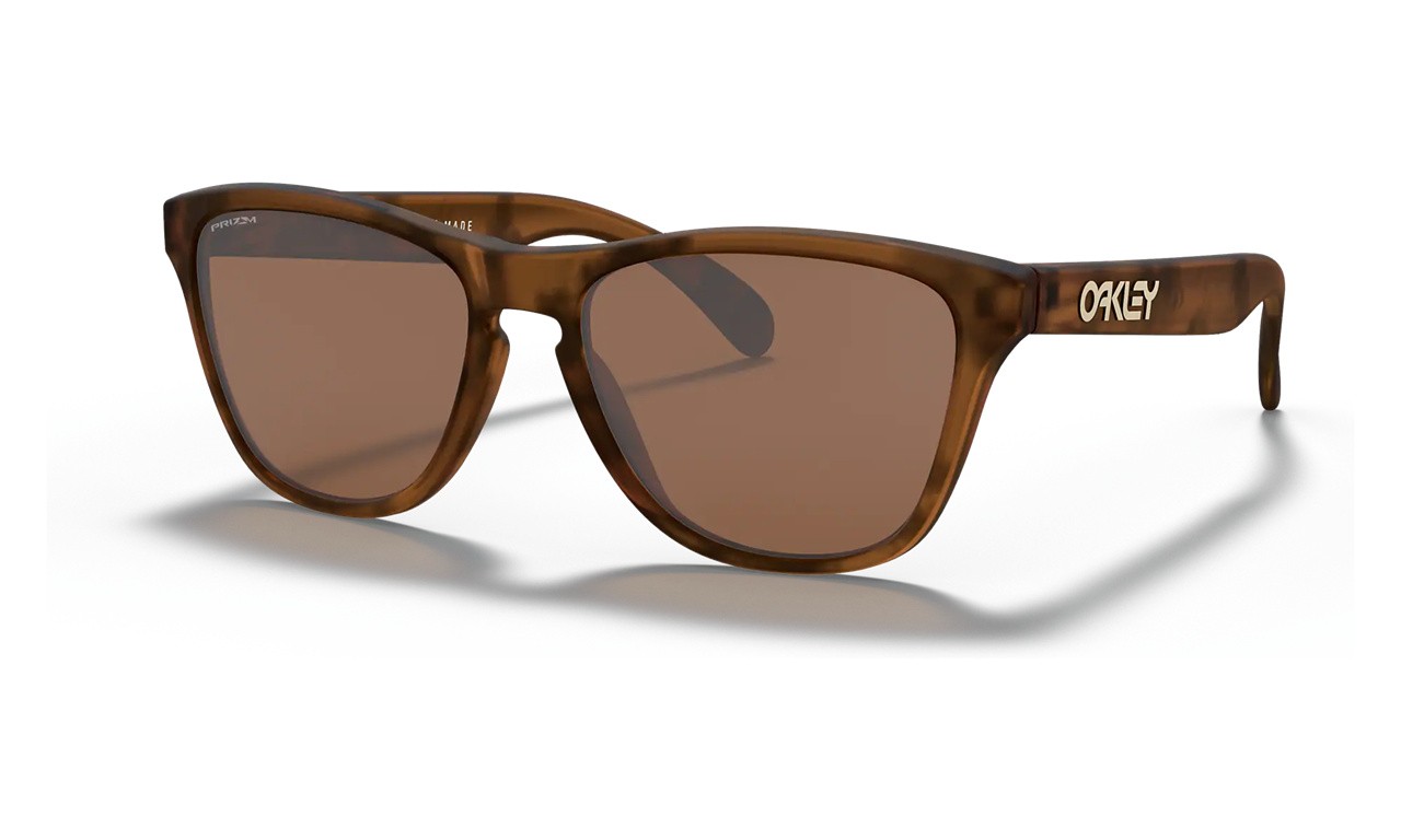 Oakley Frogskins Xs Youth Fit Sunglasses Matte Brown Tortoise Frame Prizm Tungsten Lens