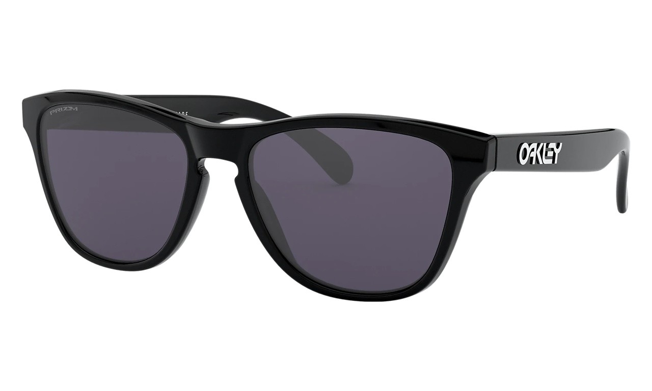 Oakley Frogskins Xs Youth Fit Sunglasses Polished Black Frame Prizm Grey Lens