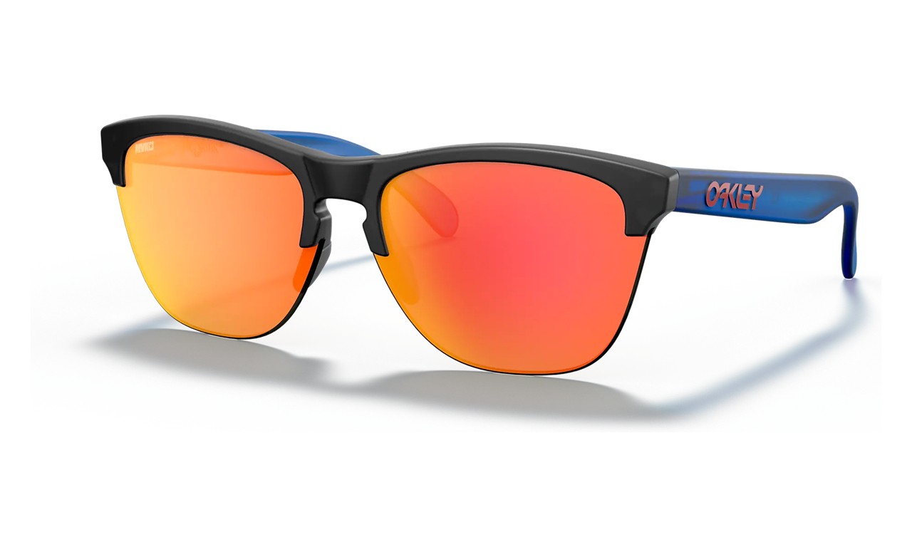 Oakley Frogskins Lite Maverick Vinales Signature Series sunglasses Matte Black Ink frame Prizm Ruby lens