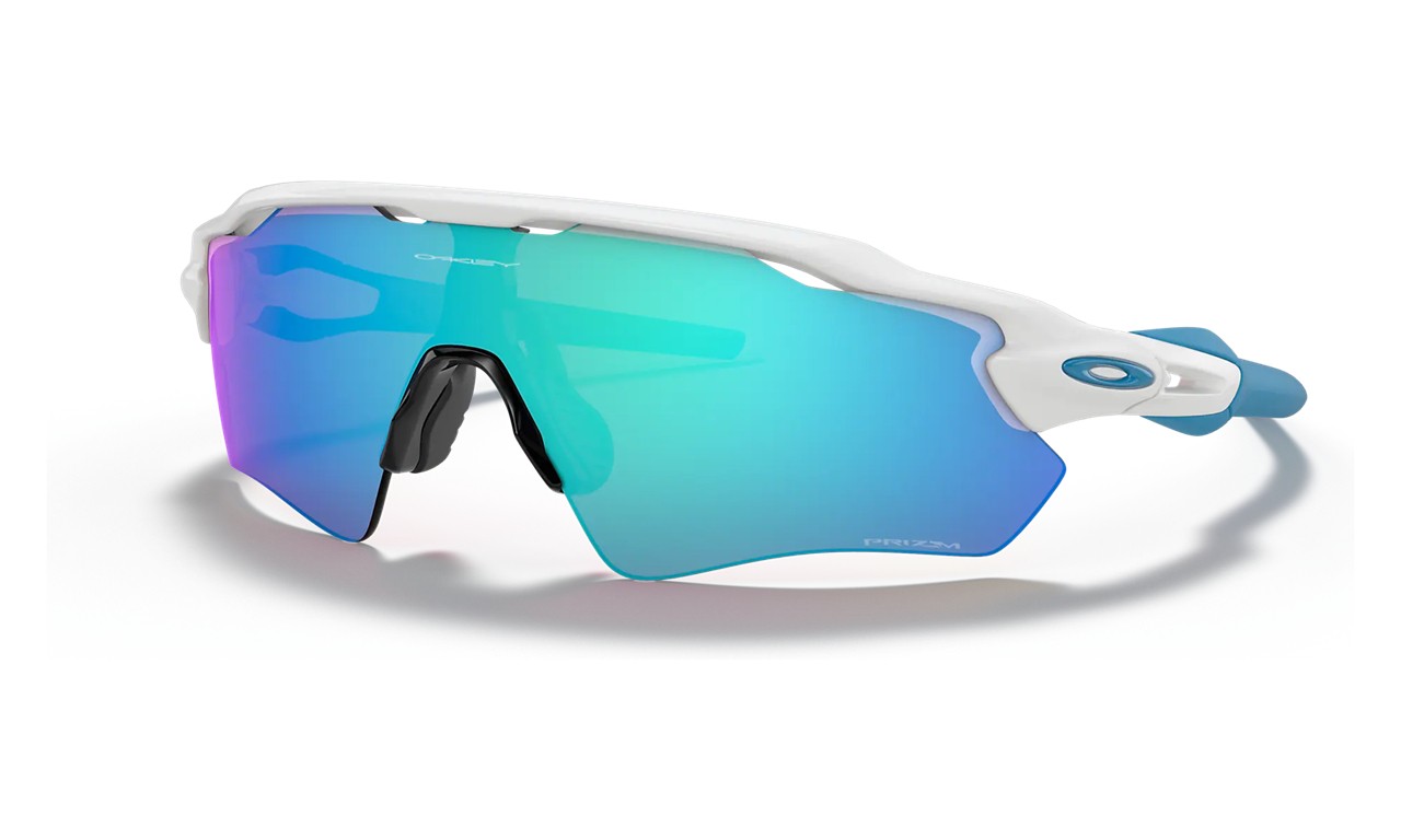 Oakley Radar Ev Path Sunglasses Polished White Frame Prizm Sapphire Lens