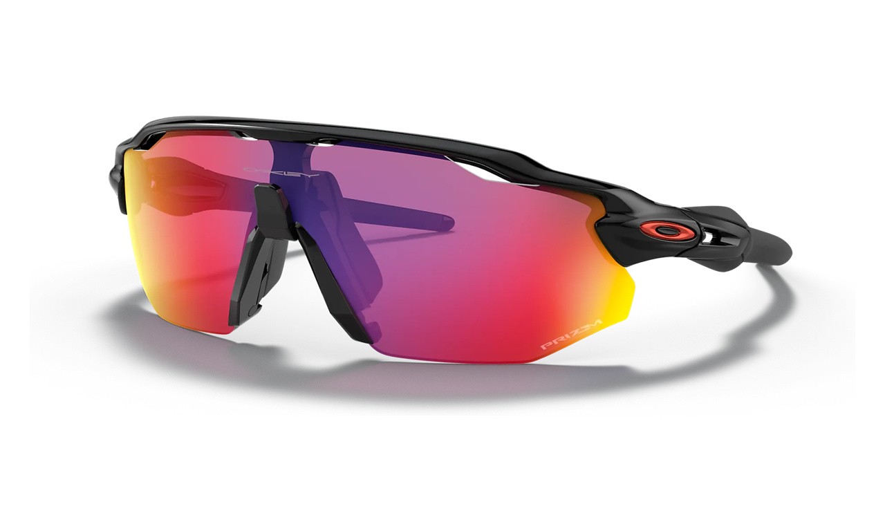 Oakley Radar Ev Advancer Sunglasses Polished Black Frame Prizm Road Lens