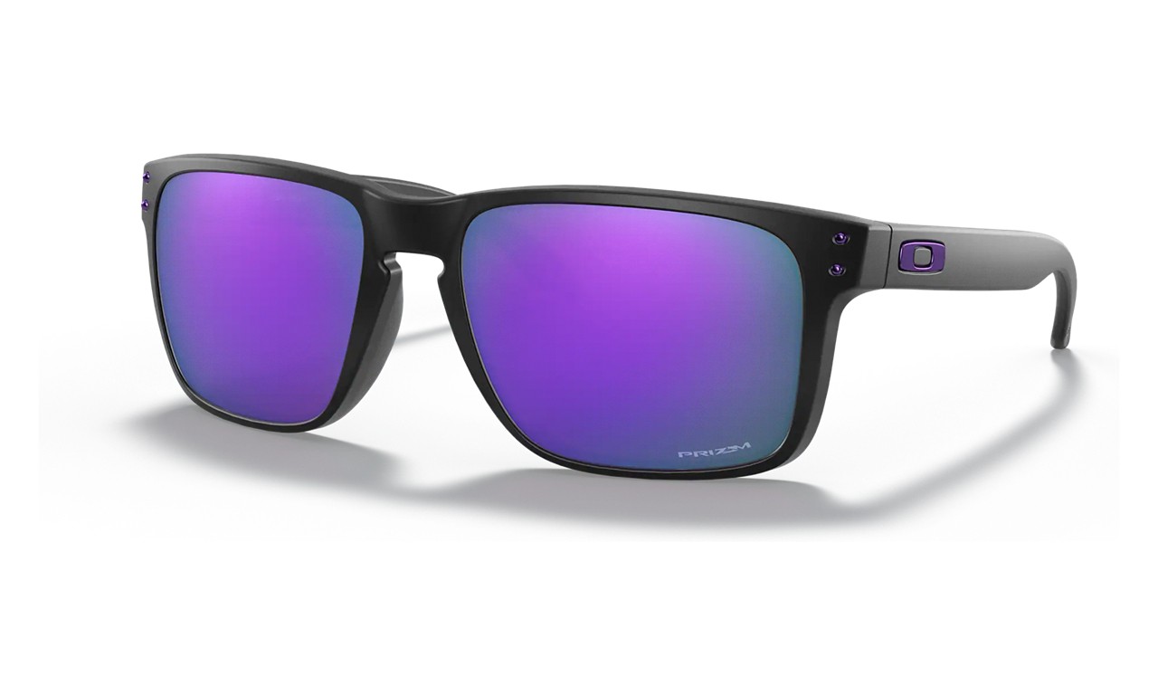 Oakley Holbrook Xl Sunglasses Matte Black Frame Prizm Violet Lens