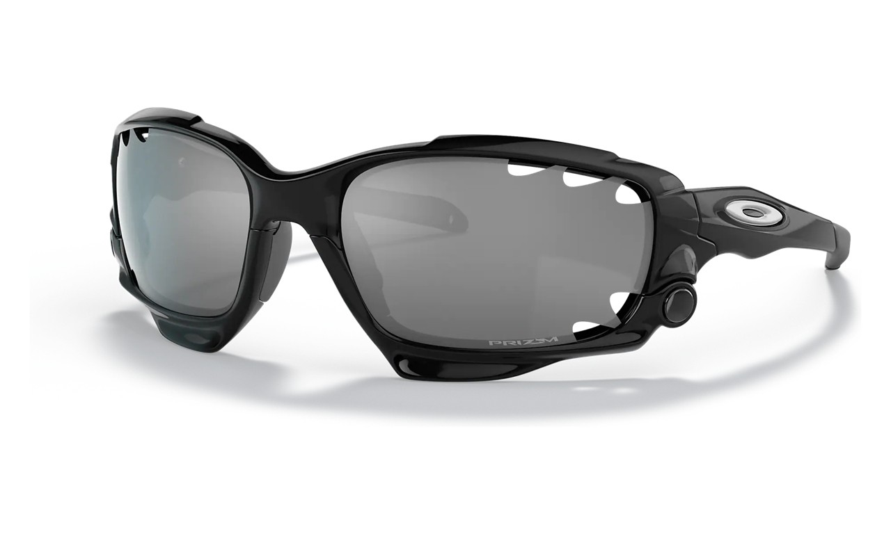 Oakley Racing Jacket Sunglasses Polished Black Frame Prizm Black Lens