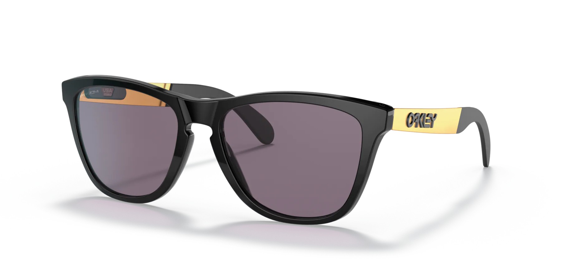 Oakley Frogskins Mix Low Bridge Fit sunglasses Polished Black frame Prizm Grey lens