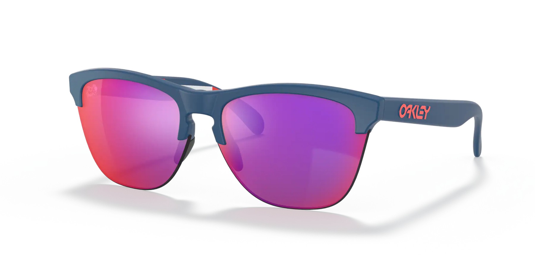 Oakley 2021 Tour de France Frogskins Lite sunglasses Matte Poseidon frame Prizm Road lens
