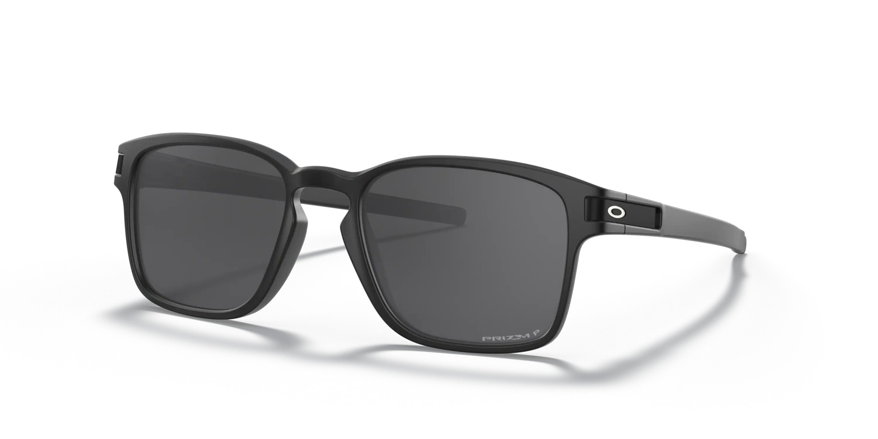 Oakley Latch Square Low Bridge Fit sunglasses Matte Black Ink frame Prizm Black Polarized lens