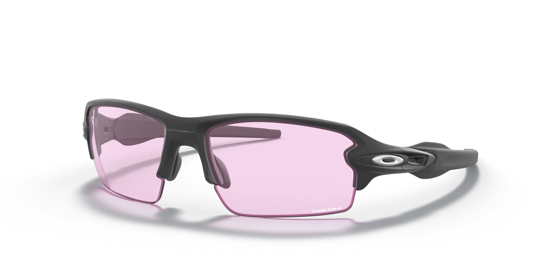 Oakley Flak 2.0 Low Bridge Fit sunglasses Polished Black frame Prizm Low Light lens
