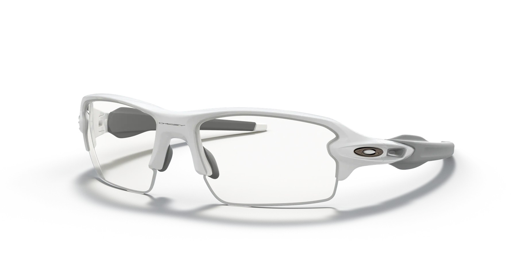 Oakley Flak 2.0 Low Bridge Fit sunglasses Polished White frame Clear lens
