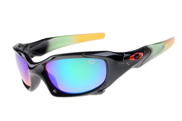 Oakley pit boss sunglasses in polished black / ice iridium