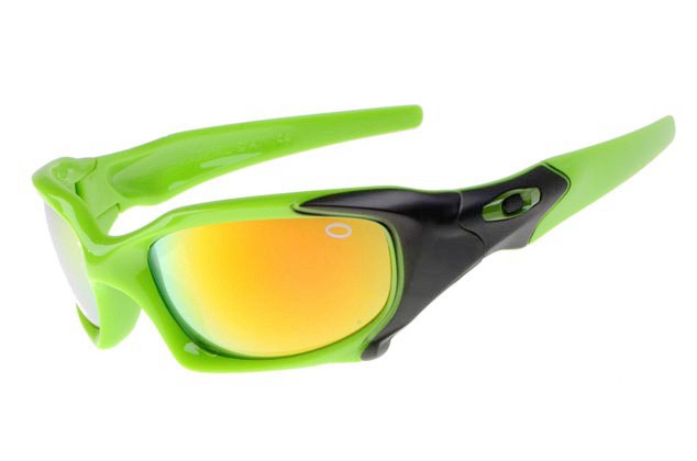 Oakley pit boss sunglasses in polished green / fire iridium