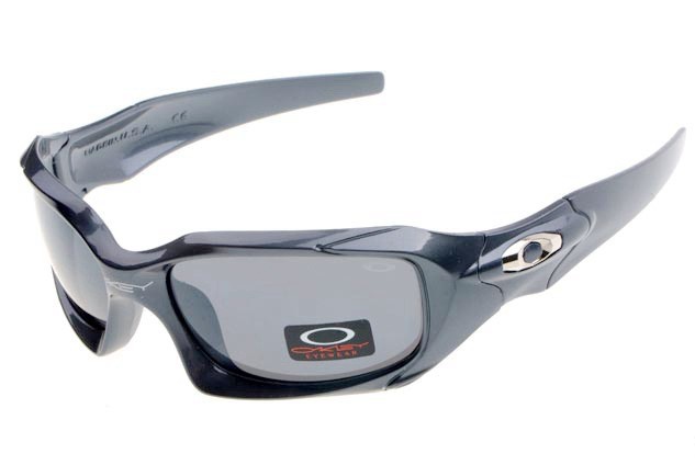 Oakley pit boss sunglasses in polished steel / grey iridium