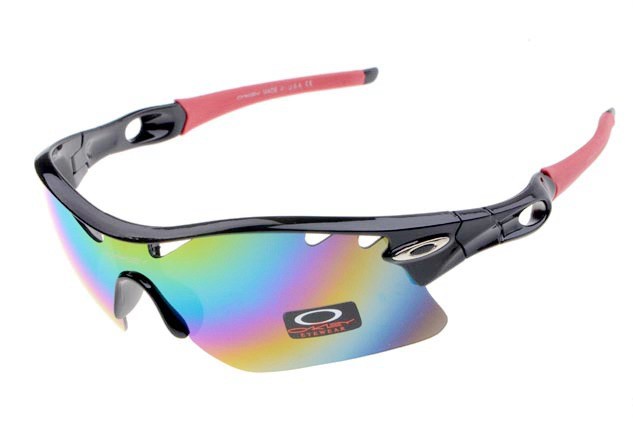 Oakley radar path photochromic sunglasses in polished black / fire iridium