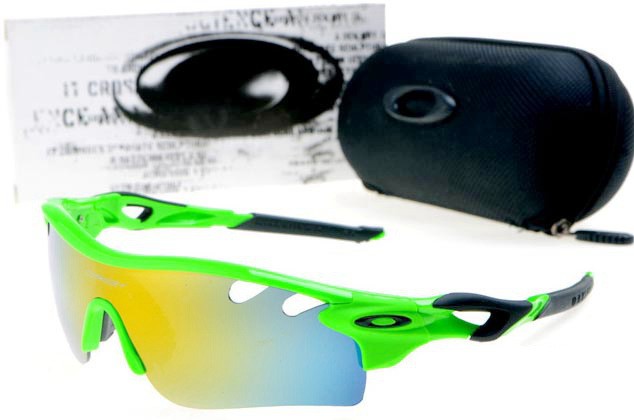 Oakley radarlock path sunglasses in island green / fire iridium