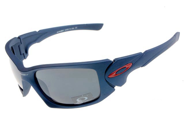 Oakley scalpel sunglasses in matte blue / grey
