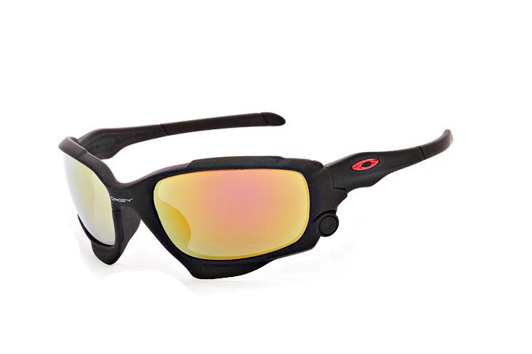 Oakley jawbone sunglasses in matte black / fire iridium