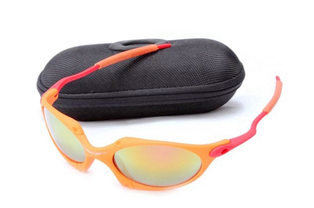 Oakley juliet sunglasses in orange flare / fire iridium