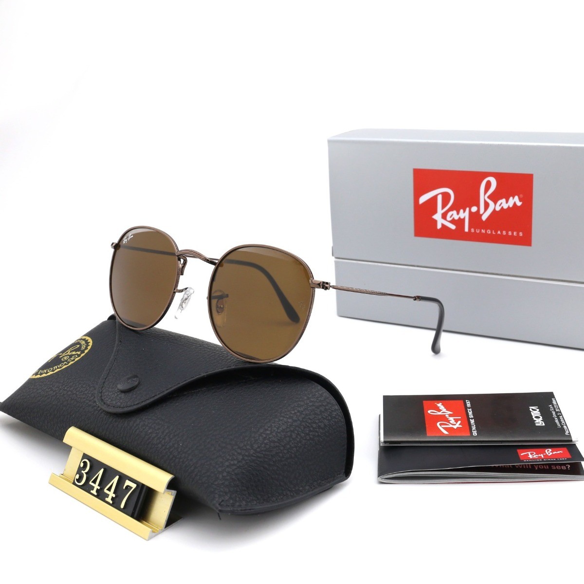 Ray Ban RB3447 Sunglasses Brown/Brown
