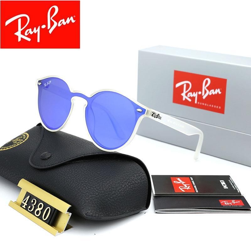 Ray Ban RB4380 Sunglasses Bright Blue/White