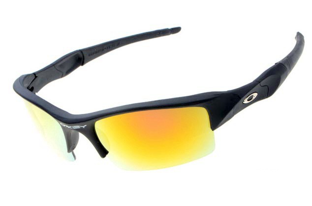 Oakley flak jacket Sunglasses matte black/fire iridium for sale