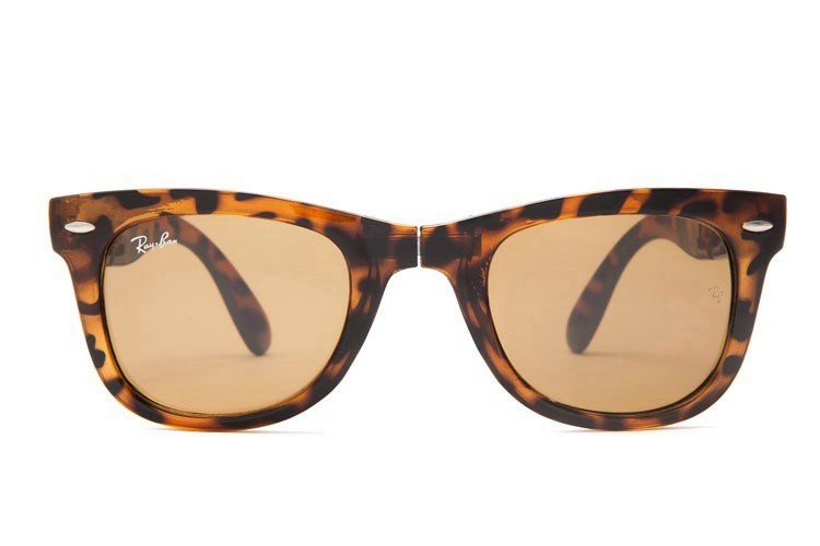 Ray Ban RB4105 Wayfarer Folding Sunglasses Tortoise/Light Brown