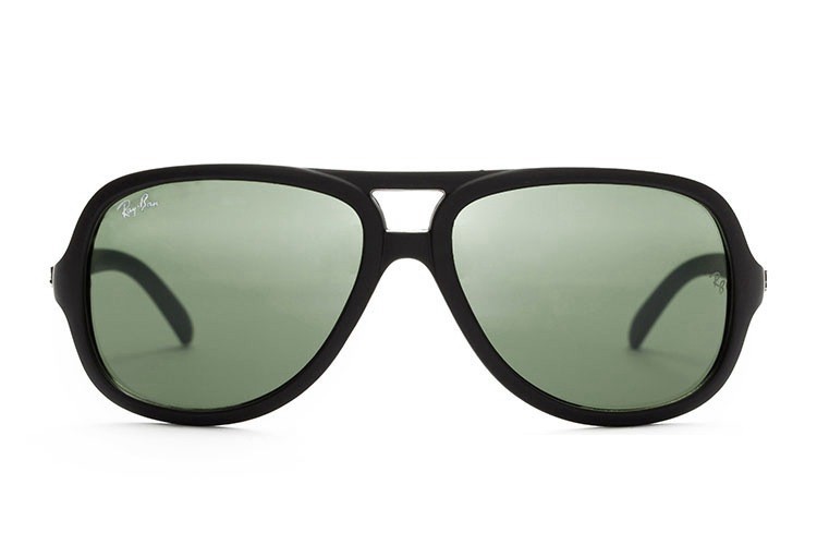 Ray Ban RB4162 Cats 5000 Sunglasses Black/Light Green