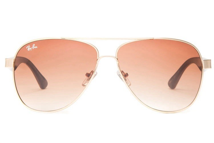Ray Ban RB8812 Aviator Sunglasses Gold/Crystal Ruby