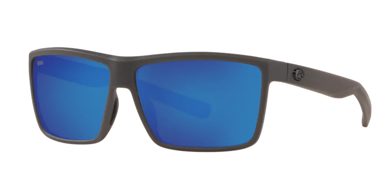 Costa Rinconcito Mens Sunglasses Matte Gray/Blue Mirror