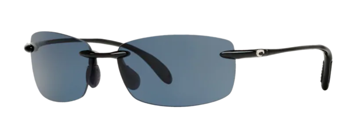Costa Ballast Mens Sunglasses Shiny Black/Gray