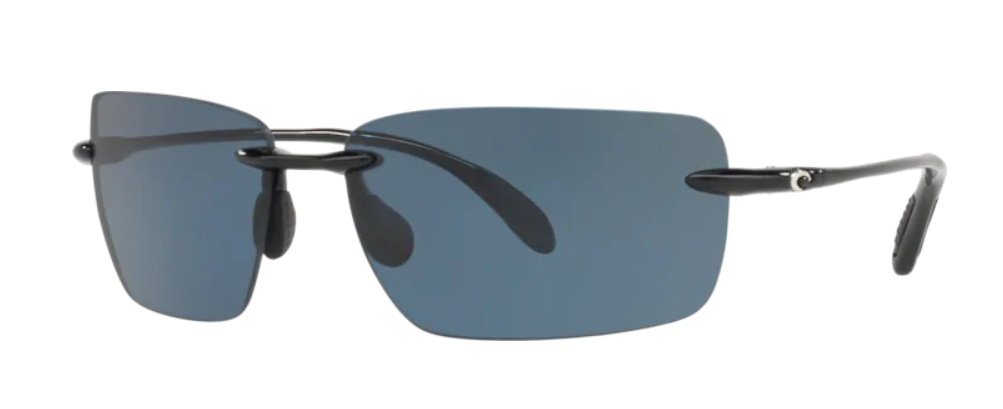 Costa Gulf Shore Mens Sunglasses Shiny Black/Gray