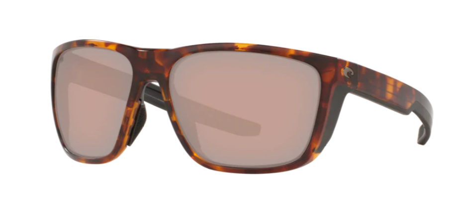 Costa Ferg Mens Sunglasses Matte Tortoise/Copper Silver Mirror