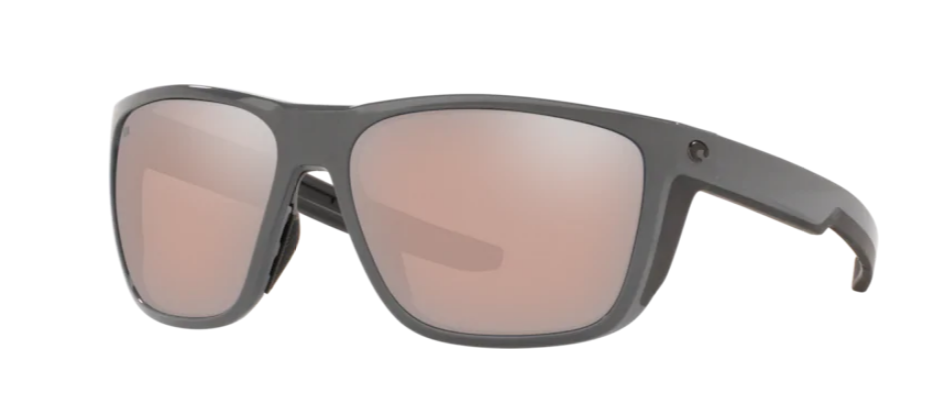 Costa Ferg Mens Sunglasses Matte Gray/Copper Silver Mirror