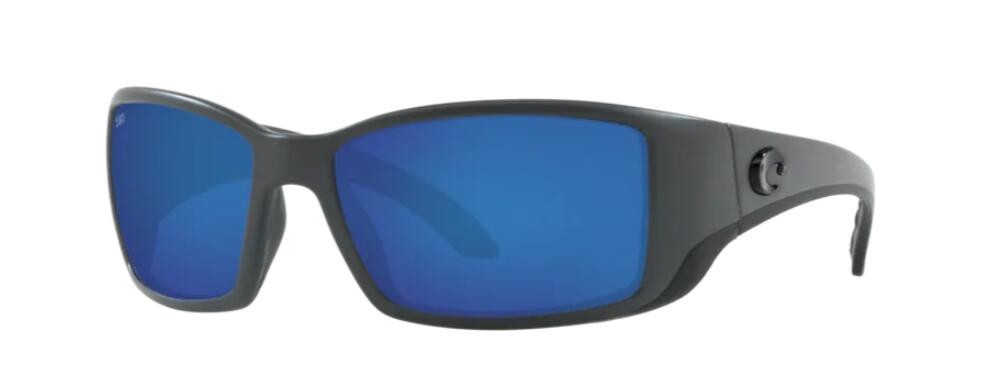 Costa Blackfin Mens Sunglasses Matte Gray/Blue Mirror
