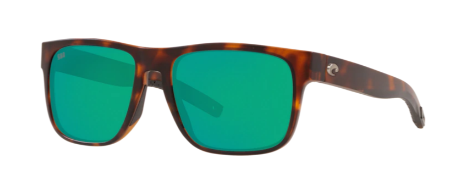Costa Spearo Mens Sunglasses Matte Tortoise/Green Mirror