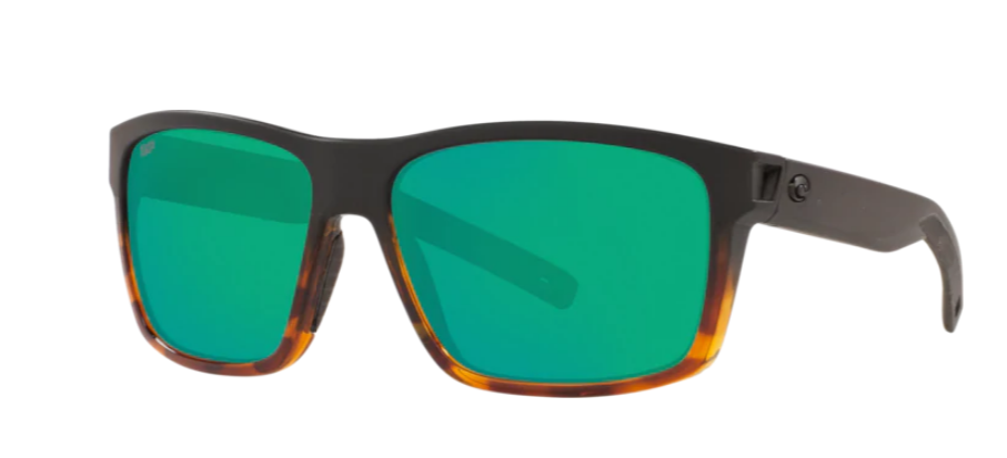 Costa Slack Tide Mens Sunglasses Black/Shiny Tort/Green Mirror