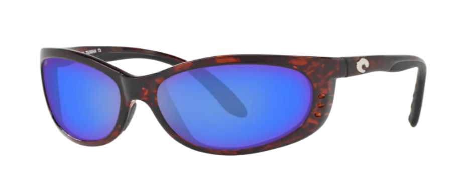 Costa Fathom Mens Sunglasses Tortoise/Blue Mirror