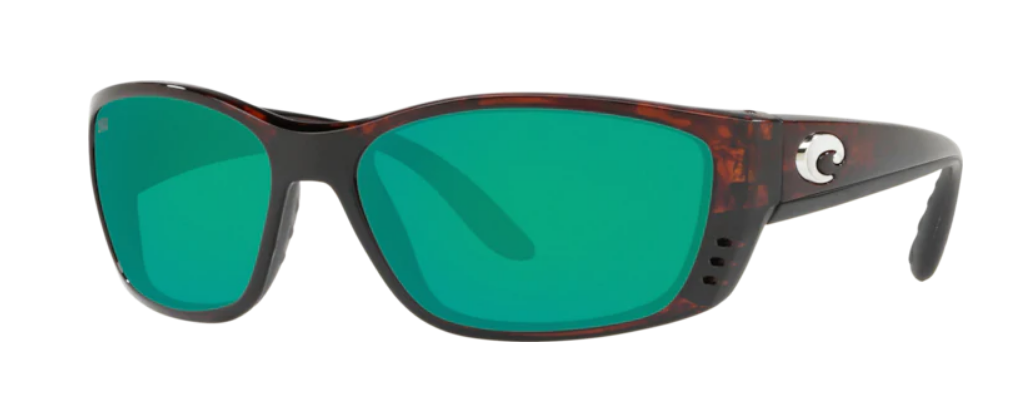 Costa Fisch Mens Sunglasses Tortoise/Green Mirror