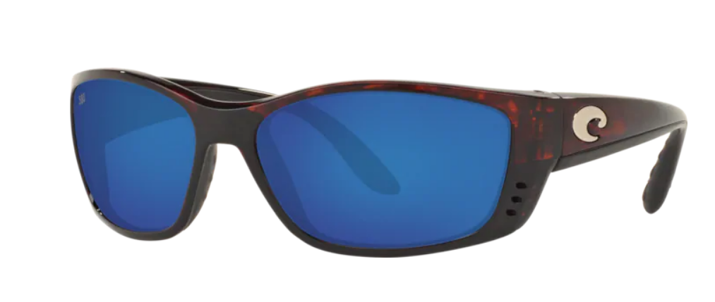 Costa Fisch Mens Sunglasses Tortoise/Blue Mirror