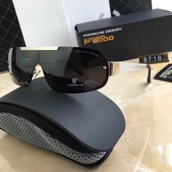 Mens Porsche Design Gold P'8000 Sunglasses Black