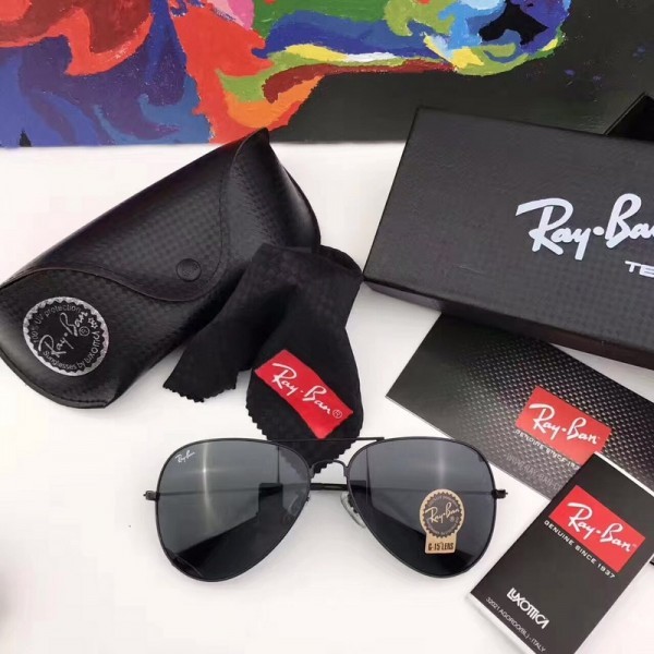 Men's Women's Ray Ban RB3026 Sunglasses Full Black
