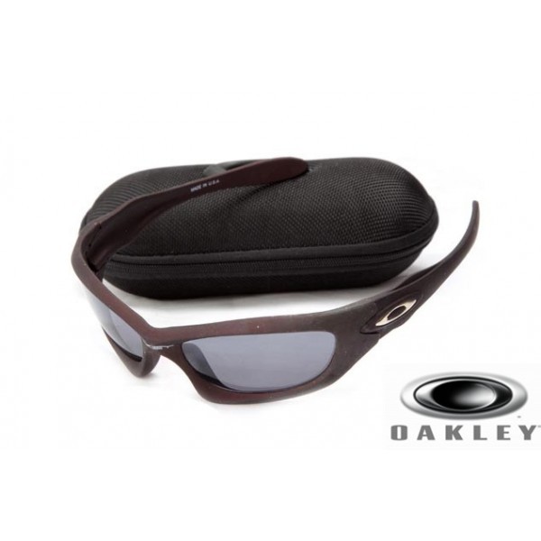  Oakley Monster Dog sunglasses Wine Red Frame Gray Lens OAKLEY201567408