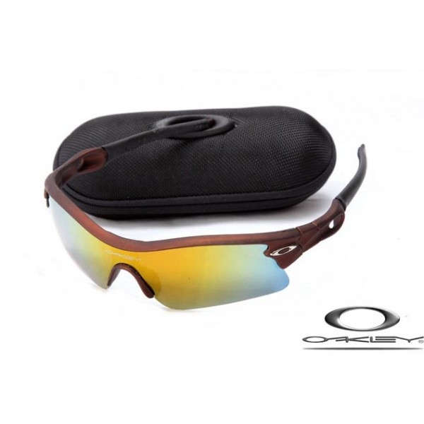 Oakley Radar Path sunglasses Dark Red Frame Fire Yellow Lens