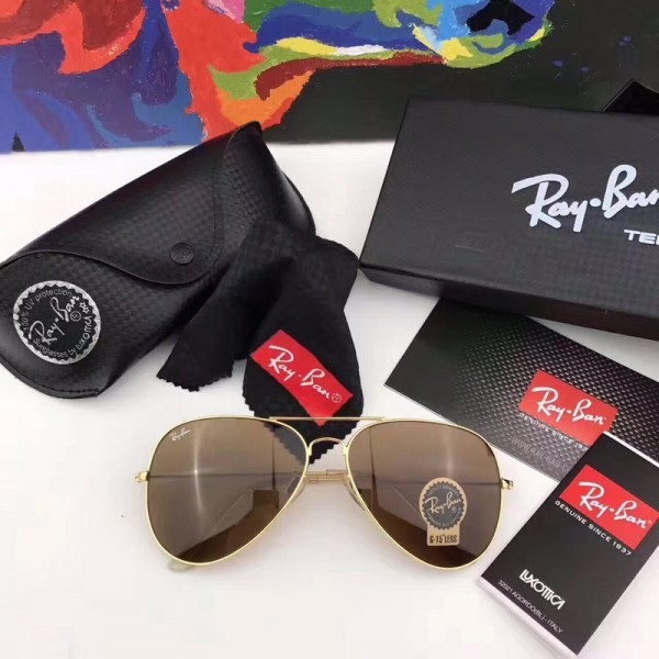 Men's Women's Ray Ban RB3026 Sunglasses Brown Lenses
