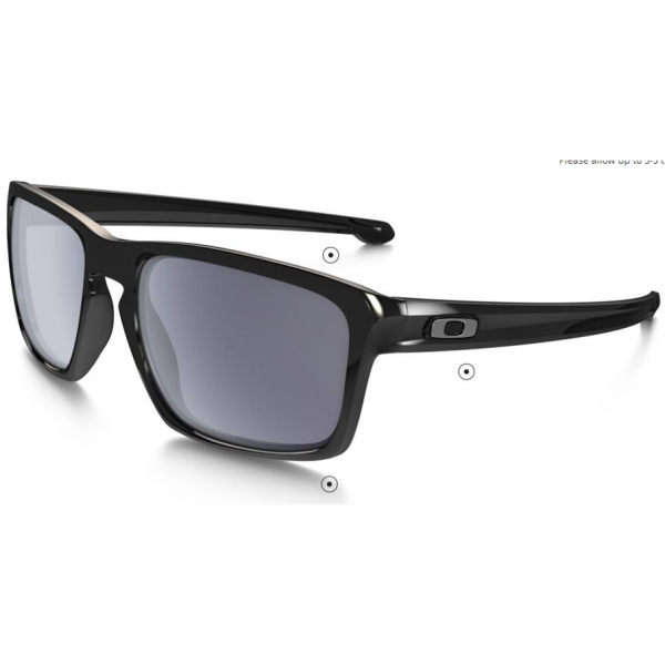 Oakley Sliver Sunglasses Polished Black Frame Grey Lens