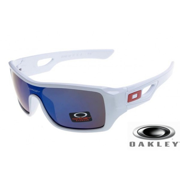  oakley eyepatch 2 sunglasses Polishing White Frame deep Blue Lens OAKLEY201567192