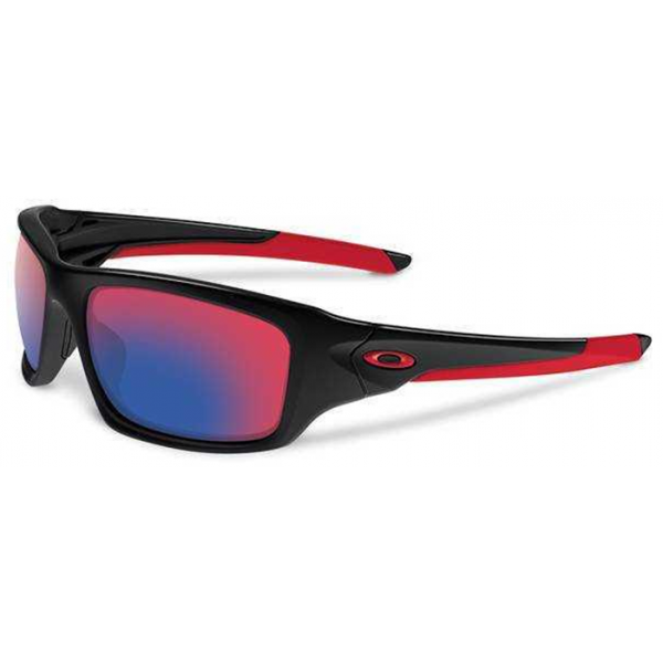 Oakley Valve Sunglasses Polished Black Frame Positive Red Iridium Lens