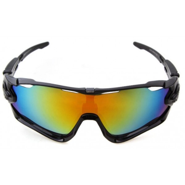 Oakley Sunglasses Jawbreaker Black Frame Fire Ice Blue Iridium Lens