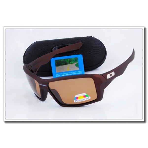 Cheap Oakley Eyepatch Polarized Sunglasses Chocolate Frame tawny Iridium Lens Sale