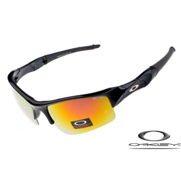 Oakley Flak Jacket Sunglasses Polishing Black / Fire Yellow Lens