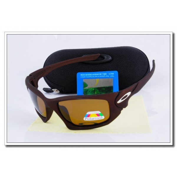 Cheap Oakley Scalpel Polarized Sunglasses Chocolate Frame tawny Iridium Lens Sale